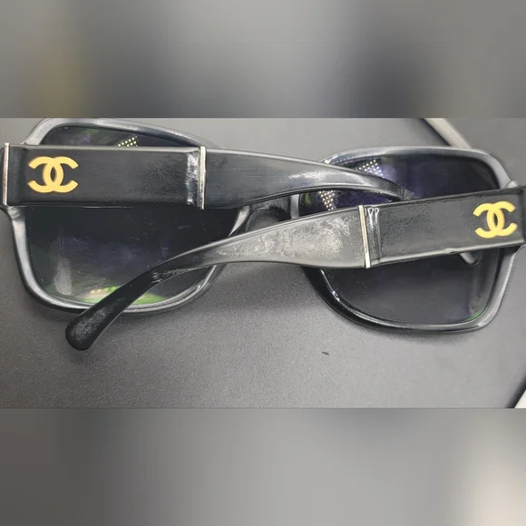 Vintage Chanel Tortoise Sunglasses With Box And Cleaning Wipe (New) - Picture 8 of 14